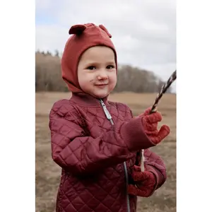 Full wool balaclava with ears for kids Mikk-Line image-4