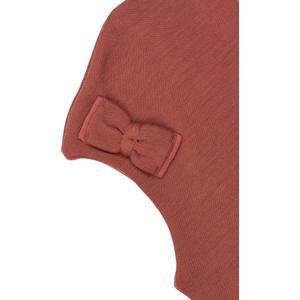 Girls' wool balaclava with windbreaker Mikk-Line Bow image-2