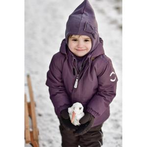 Girls' wool balaclava with windbreaker Mikk-Line Bow image-3