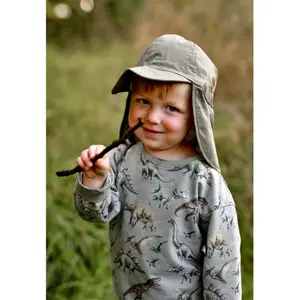 Casquette 5 Pannel avec protège oreilles bébé Mikk-Line Solid image-4