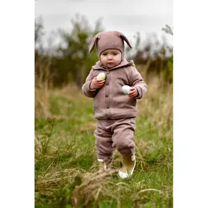 Cárdigan de polar con capucha para bebé Mikk-Line image-2