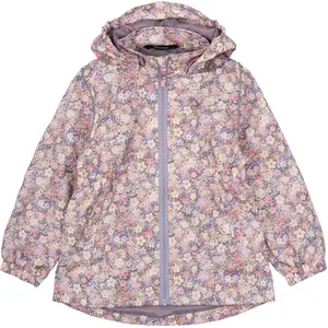 Waterproof hooded jacket for children Mikk-Line AOP image-0