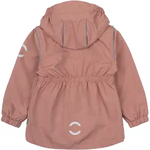 Baby girl hooded rain jacket Mikk-Line image-1