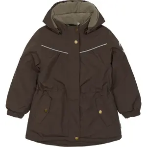 Girl's hooded waterproof jacket Mikk-Line image-0