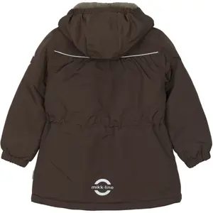 Girl's hooded waterproof jacket Mikk-Line image-1