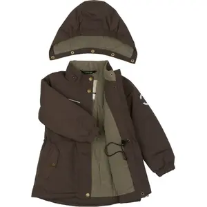 Girl's hooded waterproof jacket Mikk-Line image-4