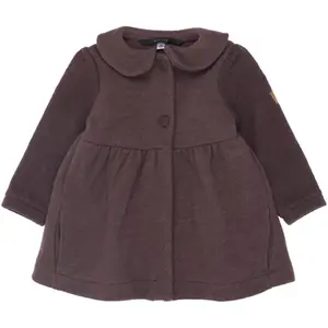 Baby girl frill dress in brushed wool Mikk-Line image-0
