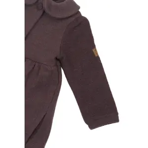 Baby girl frill dress in brushed wool Mikk-Line image-4