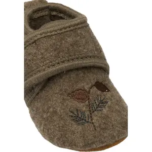 Zapatillas de lana bordadas para bebé Mikk-Line image-4