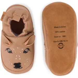 Baby leather slippers Mikk-Line 3D image-1