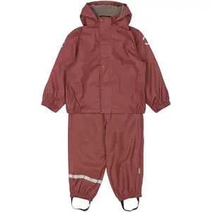 Children's polar rain set with straps Mikk-Line image-0