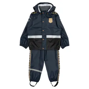 Ropa de lluvia para bebés Mikk-Line Police image-0