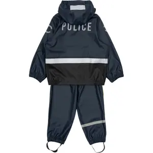 Ropa de lluvia para bebés Mikk-Line Police image-1