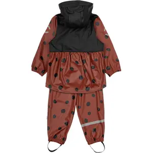 Regenanzug für Mädchenbabys Mikk-Line Ladybug image-1