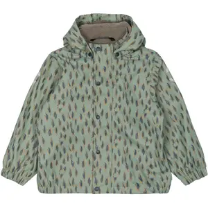 Recycled polar rain set with straps for baby Mikk-Line image-1