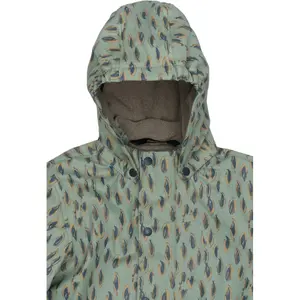 Recycled polar rain set with straps for baby Mikk-Line image-3