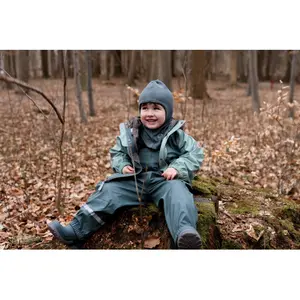 Cagoule doppia in cotone per neonati Mikk-Line image-2