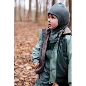 Cagoule doppia in cotone per neonati Mikk-Line image-3