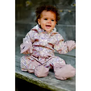 Recycled baby rain mittens Mikk-Line PU image-1