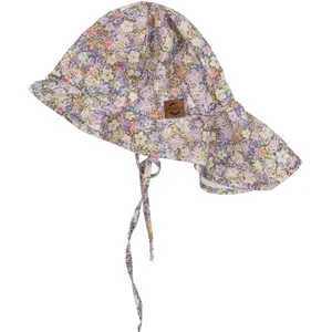 Summer hat with long collar for girls Mikk-Line AOP image-1