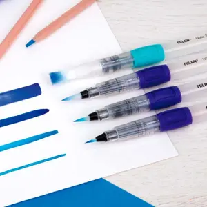 Box of 3 children's brushes with refillable reservoir Milan Agua image-3