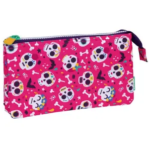 5 compartments pencil case Milan Calaveras image-0