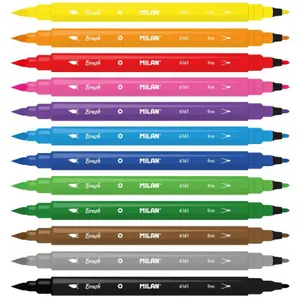 Doppelte Filzstifte in einer Metalldose Milan (x12) image-1