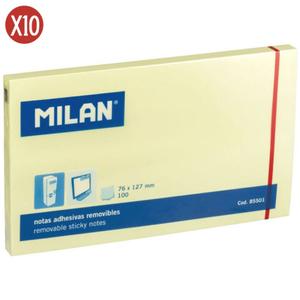 291034-bloc-notes-100-autocollants-milan-x10-jaune-yellow-12-7x7-6-cm