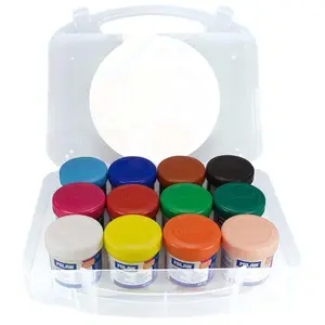Suitcase of 12 paints with brush Milan image-1