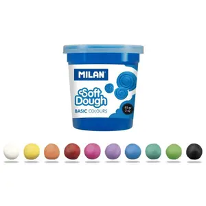 Set of 10 modelling clay pots Milan Basic image-1