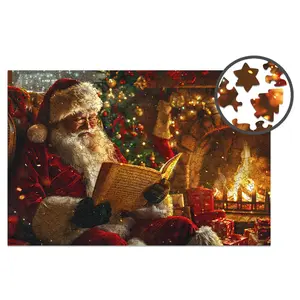 Puzzle de 500 pièces en bois Milliwood Santa Claus