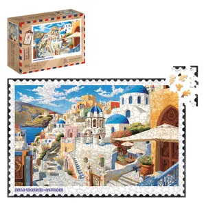 Puzzle de 500 pièces en bois Milliwood Santorini image-1