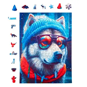 Puzzle de 316 pièces en bois Milliwood Alec Alaskan Malamute