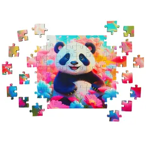 Puzzle de 70 pièces en bois Milliwood Panda