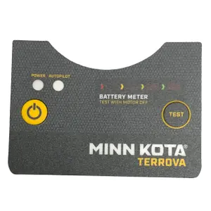 Indikator Aufkleber Logo Terrova mk Minn Kota B.MTR/CON/PWR image-0