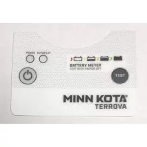 Terrova mk logo sticker indicator Minn Kota B.MTR/CON/PWR STATUS SW
