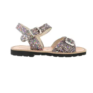 Glitter sandals for girls Minorquines Avarca Boucle image-0