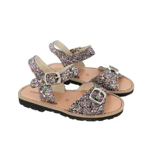 Glitter sandals for girls Minorquines Avarca Boucle image-2