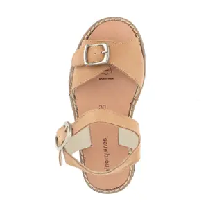 Leather buckle sandals for baby girl Minorquines Avarca image-1