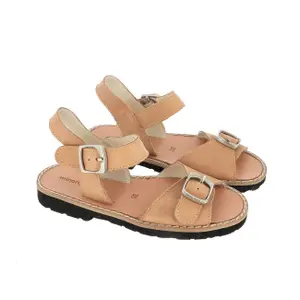Leather buckle sandals for baby girl Minorquines Avarca image-2
