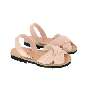 Velvet sandals for girls Minorquines Avarca Berlin image-1