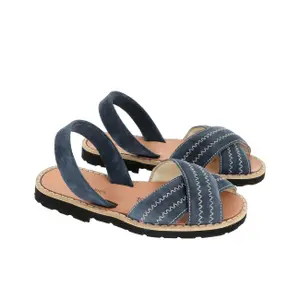 Velvet sandals for girls Minorquines Avarca Berlin image-2