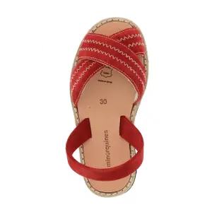 Velvet sandals for girls Minorquines Avarca Berlin image-1
