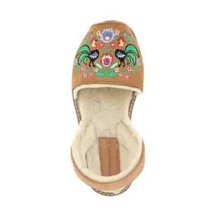 Embroidered sandals for baby girls Minorquines Avarca image-1