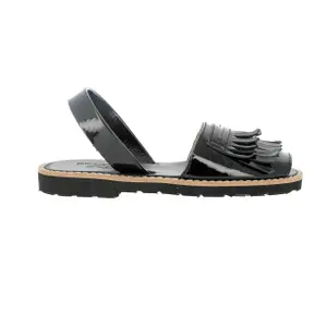 Girls' patent leather sandals Minorquines Avarca Collège image-0