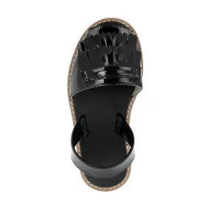Girls' patent leather sandals Minorquines Avarca Collège image-1
