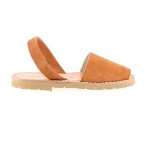 Suede leather sandals for girls Minorquines Avarca image-0