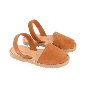 Suede leather sandals for girls Minorquines Avarca image-2