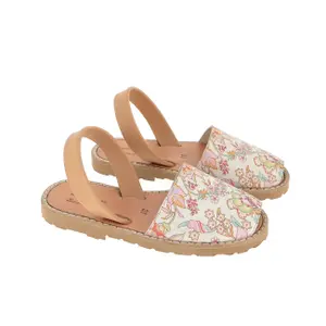 Liberty fabric sandals for girls Minorquines Avarca Tartine et Chocolat image-2