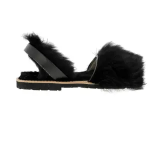 Sheepskin sandals for girls Minorquines Avarca image-0
